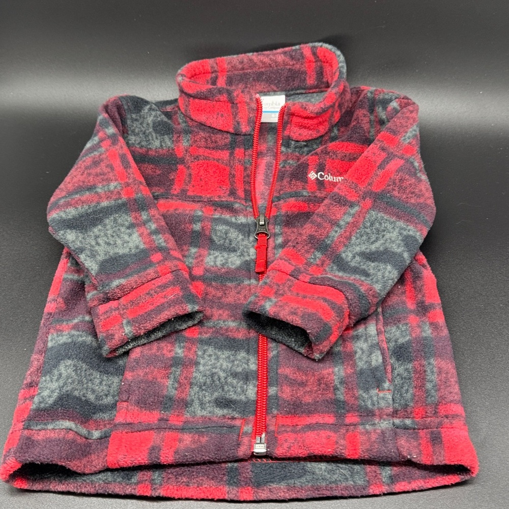 Columbia Red Gray Black Infant Jacket Sz 6-12 Months